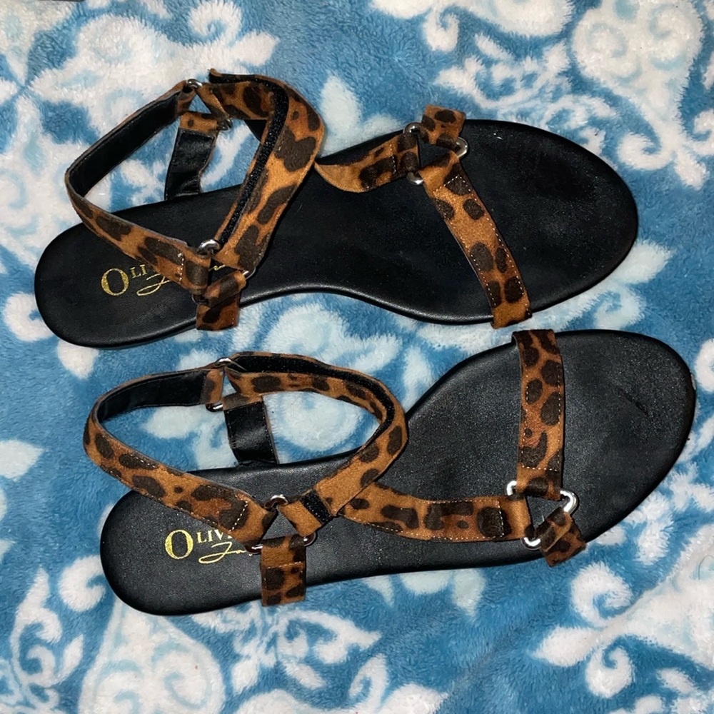 Leopard Sandals